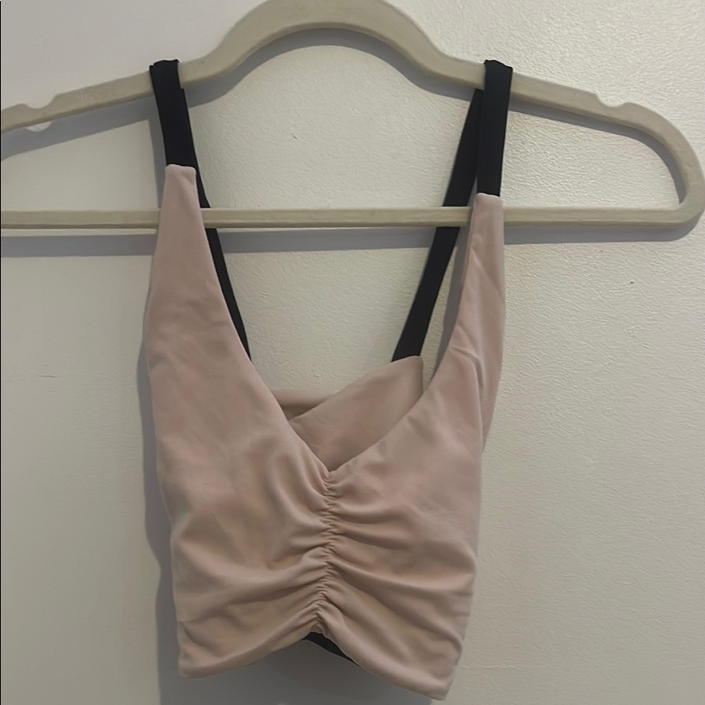 Splits59 pink & black sports bra size Medium